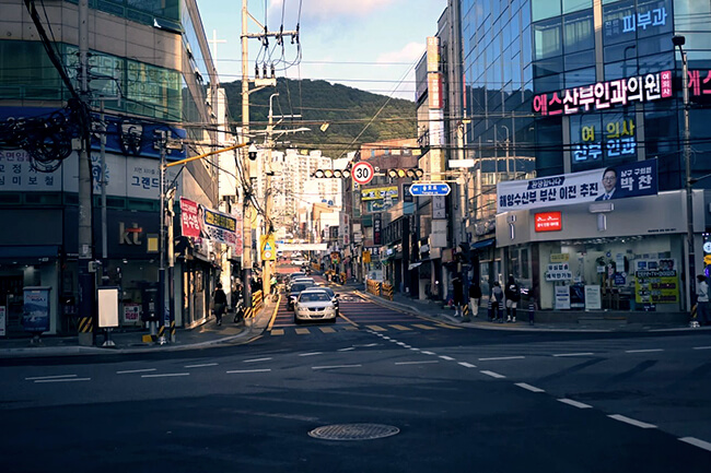 The sunshine and sea of Busan